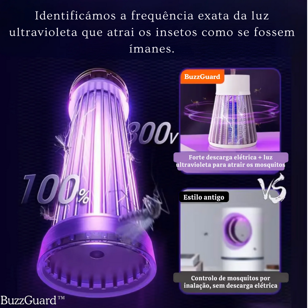 BUZZGUARD™ | LÂMPADA ANTI-MOSQUITOS