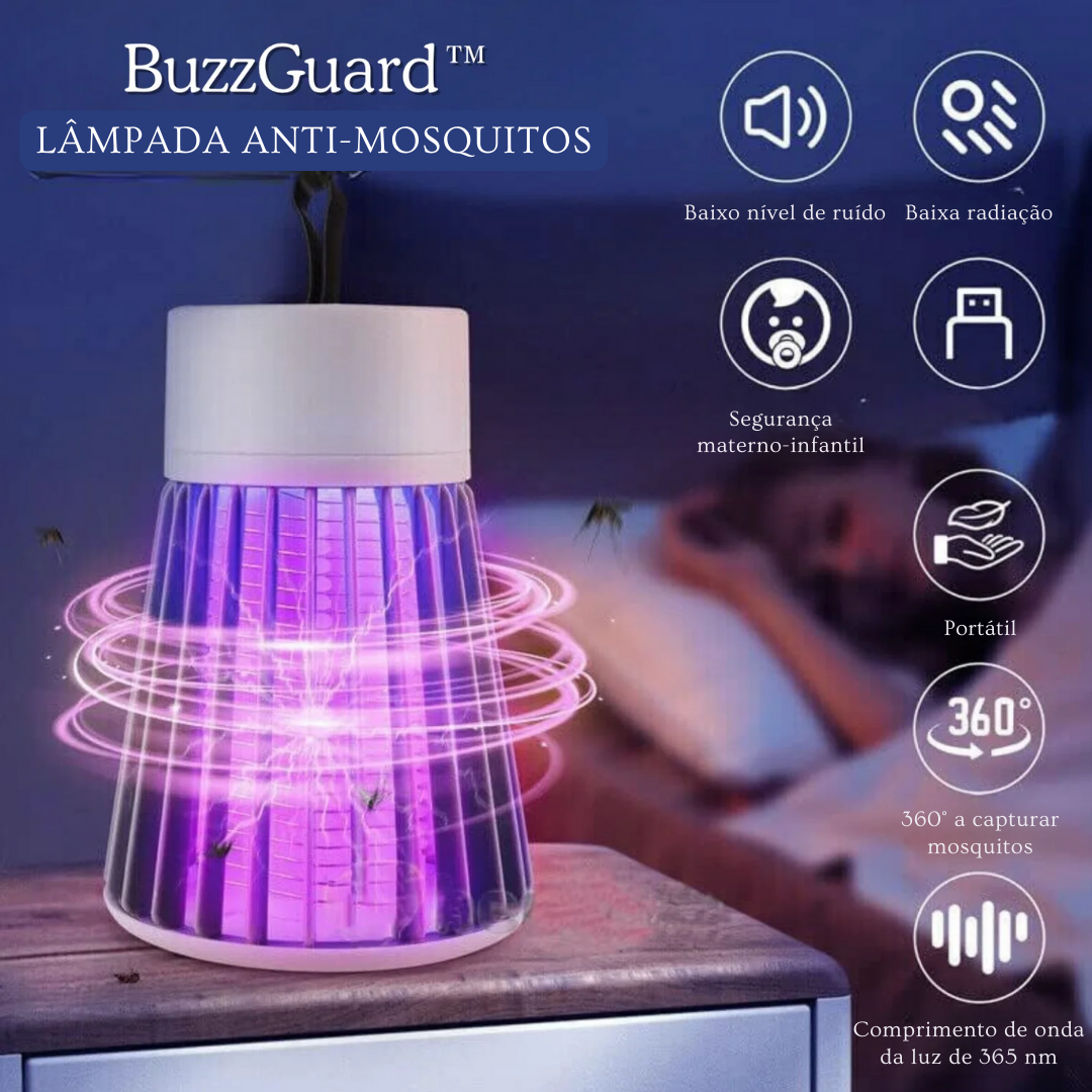 BUZZGUARD™ | LÂMPADA ANTI-MOSQUITOS